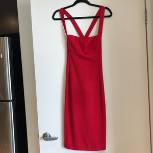 🚫SOLD🚫 Black Halo Red Criss Cross Dress